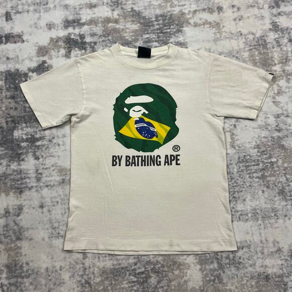 Authentic Bape 2000's Brazil Ape Head Tee S - Picture 1 of 6